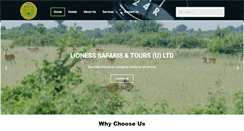 Desktop Screenshot of lionesssafaris.com