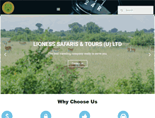 Tablet Screenshot of lionesssafaris.com